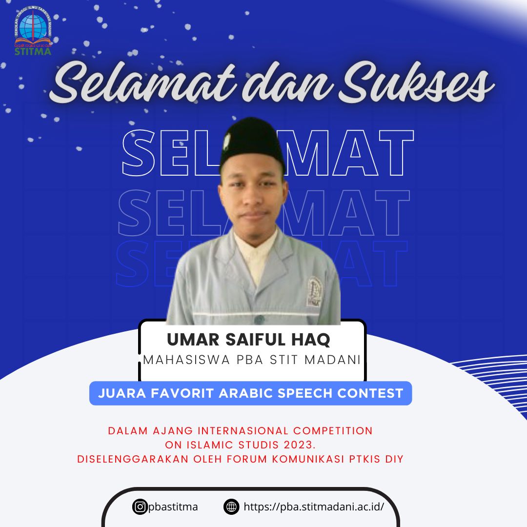 Mahasiswa Umar Saiful Haq Meraih Juara Favorit Arabic Speech Pada Ajang International Competition On Islamic Studies 2023
