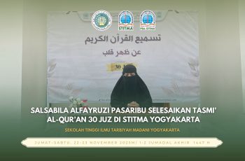 Salsabila Alfayruzi Pasaribu Selesaikan Tasmi’ Al-Qur’an 30 Juz di STITMA Yogyakarta