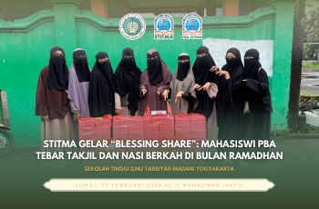 STITMA Gelar “Blessing Share”: Mahasiswi PBA Tebar Takjil dan Nasi Berkah di Bulan Ramadhan